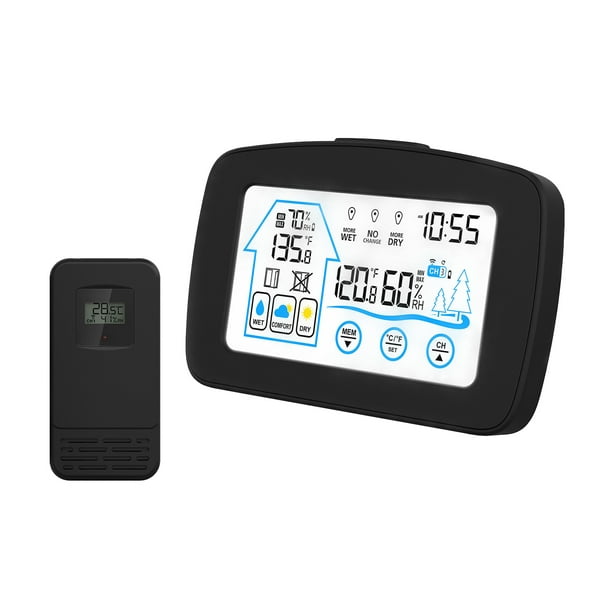 Thermomètre hygromètre, pour usage intérieur et extérieur