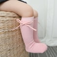 thumbnail image 6 of Travelwant 4Pairs Toddler Knee High Socks Baby Little Girls Cable Knit Cotton Stockings 0-5T, 6 of 7