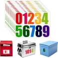 thumbnail image 1 of 10 Sheets/100PCS Mailbox Numbers, 4 Inch Reflective Mailbox Numbers Stickers, Waterproof Self Adhesive Numbers Vinyl Stick on Number Stickers for Indoor Outdoor Address Sign Numbers(Color) color, 1 of 5