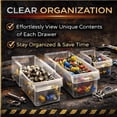thumbnail image 6 of ZJTER PDC-39BK 39 Drawers Cabinet Part Organizer 19" H x 15" W x 7" D, 6 of 8
