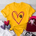 thumbnail image 2 of Posijego T-Shirts Graphiques Cœur pour Femmes Saint-Valentin Manches Courtes T-Shirts d'Été Mignons Col Rond Décontractés, 2 of 4