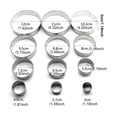 thumbnail image 4 of Cortador De Galletas Redondo De 12 Tamaños Diferentes, Cortador De Pastelería Circular De Acero Inoxidable, Molde Cortador Redondo A Prueba De Herrumbre Con Caja De Metal Para Hornear Diy,12 Uds Yuarrent HA014199-00, 4 of 7