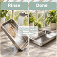 thumbnail image 3 of 1 pack-17.72'' Lx 13.78'' W x 2.76'' H Low Entry Stainless Steel Cat Litter Box, 3 of 8
