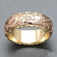 thumbnail image 4 of BNNG Exquisitely Carved Rose Two Tone Women's Ring European And American Wedding Gift Ring Cubic Zirconia Ring Stackable Vintage Rings Statement Rings for Women, 4 of 8