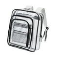thumbnail image 2 of Pure Room -Bolsa de tool mochila transparente de estilo simple PVC Bolsa de ingeniero de mochila transparente para el personal de la universidad Elect, 2 of 9