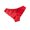 Red, variant on Qingpeng Womens Floral Lace Briefs Cotton Crotch Lightweight Breathable Bow Detail Underwear Size S-XL