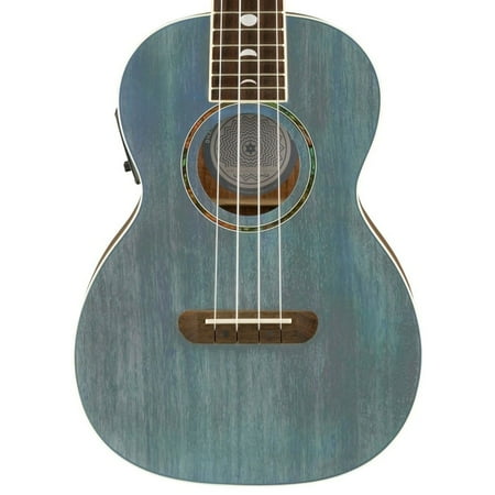 Fender Dhani Harrison Ukulele, Walnut Fingerboard, Turquoise