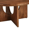 thumbnail image 5 of Coffee Table, Walnut, Wood, Round, Living Kitchen Cafe Bistro Hospitality Restaurant, Modern Contemporary HB36527, 5 of 9