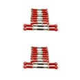 thumbnail image 1 of maskred 9Pcs / Set 9Pcs Tige de Traction Servo-Maillon de Direction pour 1/10 WLtoys K949 Commande Rouge 2Set, 1 of 6