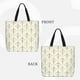 thumbnail image 2 of Easygdp White And Gold Geometry Bolsa Tote para Mujer, Bolso de Hombro para Trabajo, Playa, Viajes, Compras y Supermercado, 2 of 7