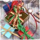 thumbnail image 4 of Cuerdas de papel de rafia hechas a mano, 3 rollos de 100 m cada uno, colores brillantes para envolver regalos y manualidades navideñas., 4 of 5