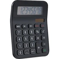 WorkLife Brands Desk Calculator Desktop - Last Digit Erase, Battery, Black - 1 Piece