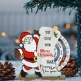 thumbnail image 6 of Uutvmp Christmas Advent Holiday Digital Countdown Calendar, Wooden Square Digital Table Calendar Decoration, Home Office Decor Calendar, Santa Swivelling Square Countdown Calendar Tree, 6 of 6