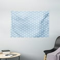 thumbnail image 1 of Retro Tapestry, Retro Nostalgic Polka Dots on Sky Blue Background in Soft Tones Artistic Simplistic Image, Wall Hanging for Bedroom Living Room Dorm Decor, 60W X 40L Inches, White, by Ambesonne, 1 of 2