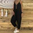 thumbnail image 2 of asdoklhq Womens Jumpsuits and Rompers,Sleeveless Jumpsuit Ladies Casual Loose Playsuit Long Trousers, 2 of 9