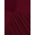 thumbnail image 5 of Women's Comfy Nightgown Short Sleeve Sleepwear V Neck Sleep Shirt Pleated Nightshirt S-XXL, 5 of 6