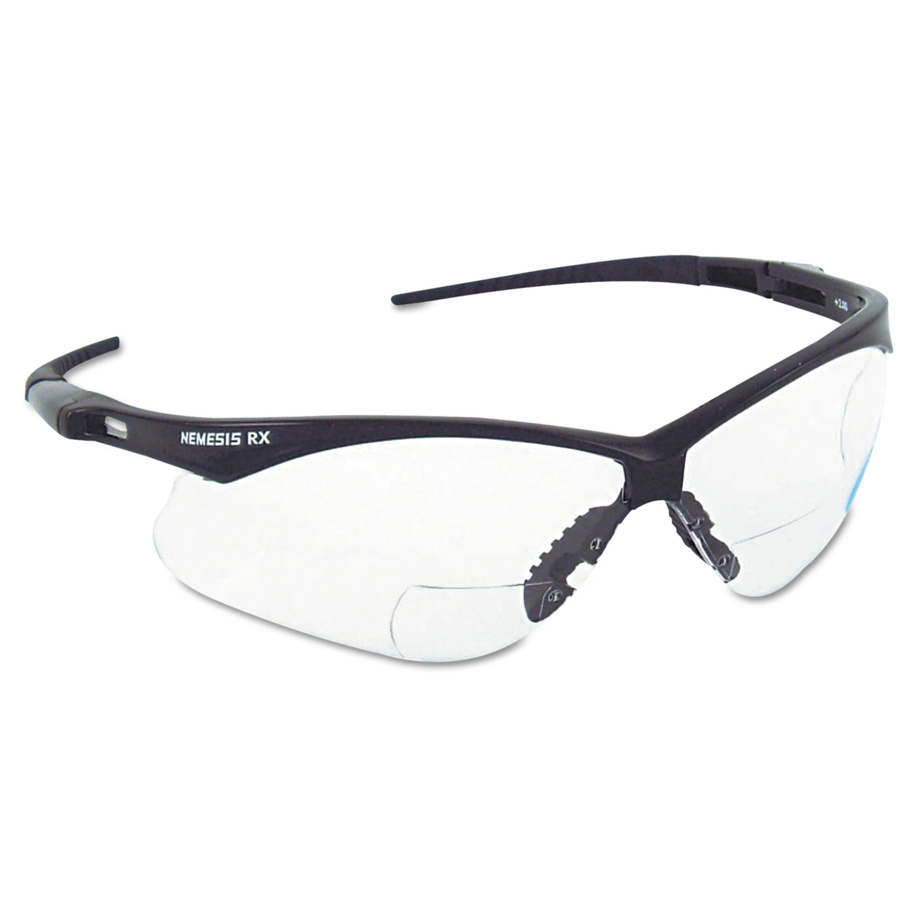 Jak19642 for sale online Jackson Safety* Nemesis Safety Glasses Black Frame Blue Shield Lens 