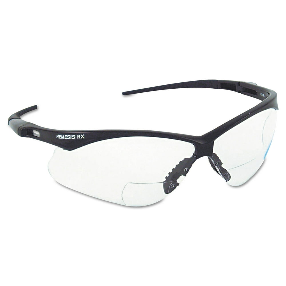 Jackson Safety* V60 Nemesis Rx Reader Safety Glasses, Black Frame