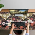 thumbnail image 4 of Long Mouse Pads for Desk,Pioneer Flower Floral Print Pattern Desk Mats on Top Of Desks, Desk Mouse Pad Extra Large with 3mm Non-Slip Base and Stitched Edge for Gaming,Office,Work,Home 47.3"x23.6", 4 of 6