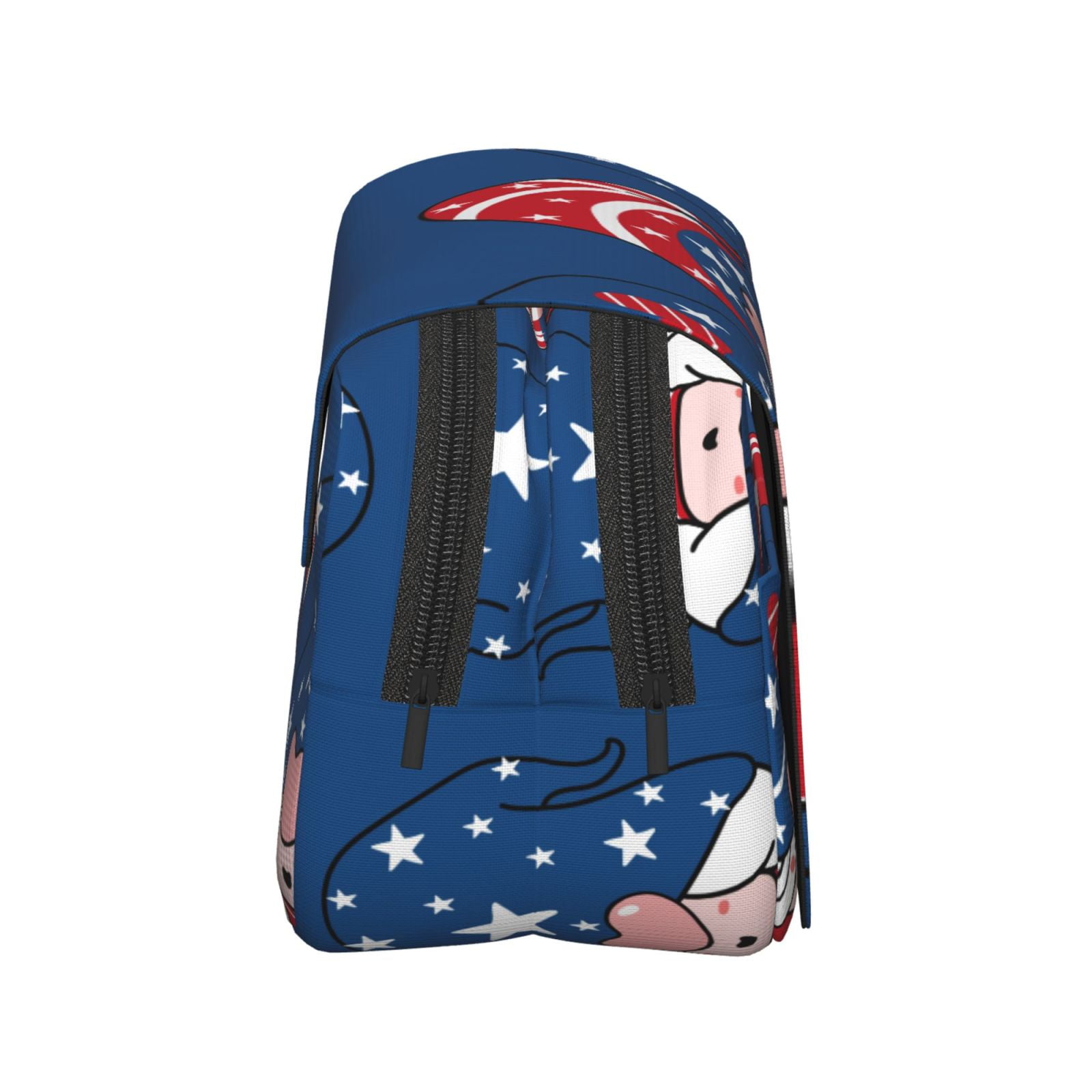Rateoe Three Gnome Independence Day Pattern Double Clamshell Pen Case, Storage Organizer with Two Zipper Compartments– Holds Up to 50 Pencils & Pens