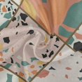 thumbnail image 2 of Coolnut 60" Terrazzo Geometric Round Tablecloth, Waterproof Spillproof Polyester Fabric Table Cover with Zipper Umbrella Hole for Outdoor Patio Garden Dining Party, 2 of 7
