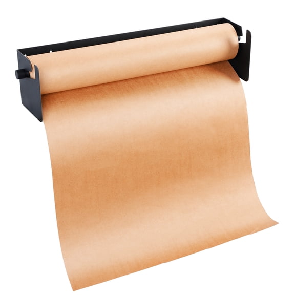 Wliqien 24/36/48" Wall Mounted Paper Dispenser Holder, Brown Paper Roll Holder, Heavy-Duty Paper Cutter Butcher Paper Dispenser To-Do Lists, DIY Drawing, Taking Note, Artwork