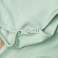 thumbnail image 3 of Qiylii Boys Girls 2Pcs Solid Color Outfits,Long Sleeve V-neck Romper+Long Pants, 3 of 8