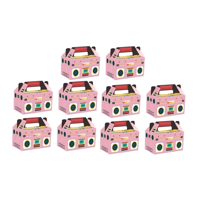 10 cajas de regalo con asa para regalos, regalos de fiesta, cajas decorativas para toda ocasión.