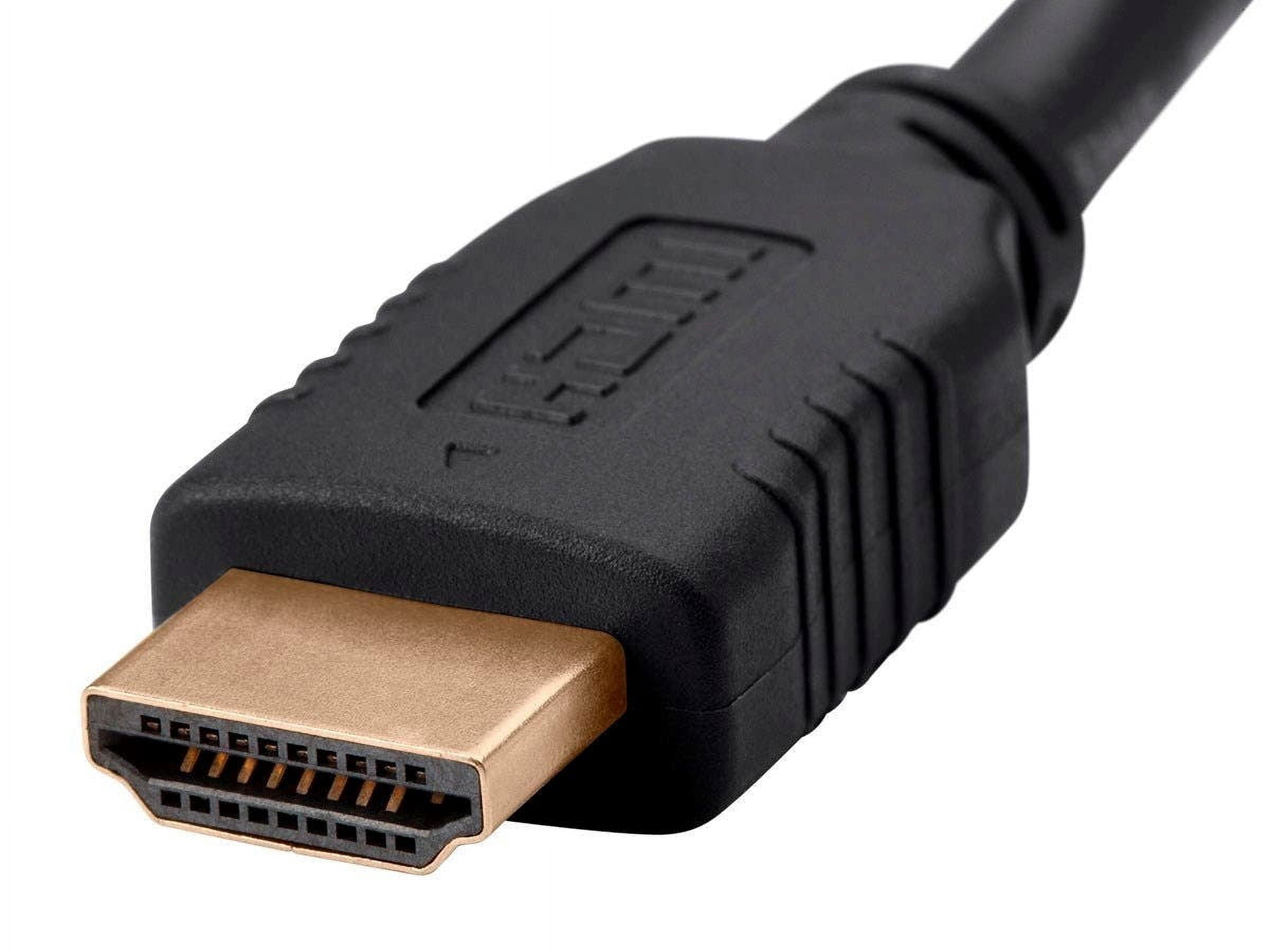 Monoprice HDMI Cable - 25 Feet - Black (3-Pack) High Speed, 4K@60Hz, HDR, 18Gbps, YCbCr 4:4:4, 26AWG,Compatible with UHD TV and More - Select Series