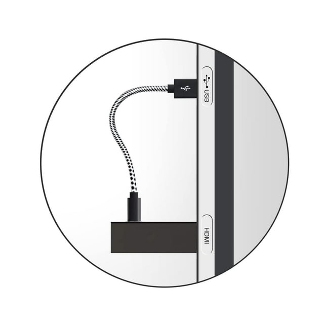 2Pack 1 Foot USB Cable for Fire Stick, Power Cable for Roku ing TV