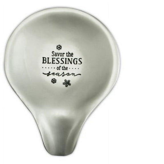 Tabletop Blessings Spoon Rest Metal Christmas Cooking Sr202