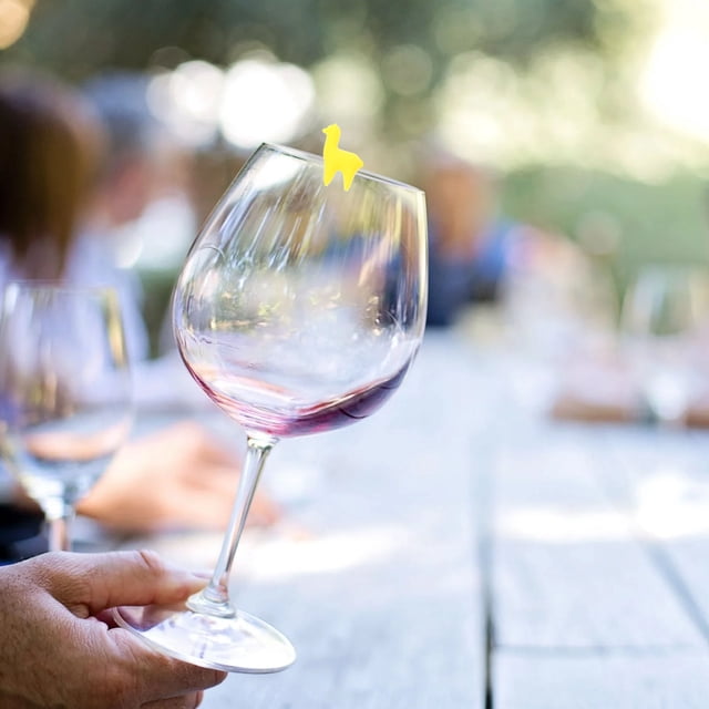 PENIKOKO 6Ud Adornos Reutilizables Para De Vino De Silicona Con Clip Antideslizante Y