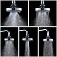 thumbnail image 2 of Irfora Cabezal de ducha de alta presión 4 pulgadas 5 configuraciones Baño ajustable Cabezal de ducha Rociador Cabezal de ducha Baño de cromo pulido Reemplazo del cabezal de ducha de lluvia Irfora Alcachofa de la ducha, 2 of 7
