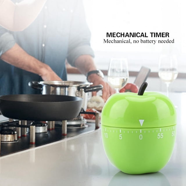 Temporizador de Cocina BuyWeek Mecánico Manual 60 Minutos Forma de Manzana