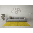 thumbnail image 3 of Ahgly Company Indoor Rectangle Solid Yellow Modern Area Rugs, 8' x 10', 3 of 4