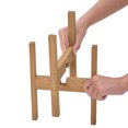 thumbnail image 4 of Mainstays 6 in Brown Wood Plant Stand, 4 of 9
