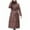 Coffee, variant on Women's Cotton Jacket Lightweight Waterproof Long Plus Size Coat Thermal Quilted with Cinched Waist for Winter Commute Travel