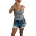 thumbnail image 2 of Dellytop Women's Summer Scoop Neck Sleeveless Cotton Ribbed Tank Top, 2 of 3