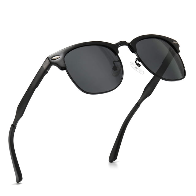 Gafas de sol SUNGAIT Classic Half Frame Polarizadas Negras