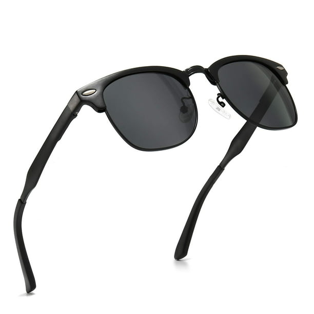 Gafas de sol SUNGAIT Classic Half Frame Polarizadas Negras