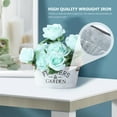 thumbnail image 7 of MLINS Creative Iron Flower Pot for Home Decor Light Grey 1Pc, 7 of 7