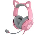 thumbnail image 3 of Restored Razer Kraken Kitty V2 Pro Quartz Wired RGB Headset: Interchangeable Ears (Kitty, Bear, Bunny), Strem Reactive Lighting, Detachable HyperClear Cardiod Mic, 50mm Drivers, 7.1 Surround Sound, 3 of 3