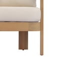 thumbnail image 5 of Christopher Knight Home 5-Piece Patio Conversation Set with Cushions, Coffee Table, Light Teak + Cream, 5 of 16