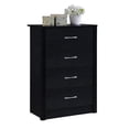 thumbnail image 5 of Home Square 4 Piece Bedroom Set with 2 Door Armoire and 3 Chests in Black Wood, 5 of 22