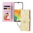 thumbnail image 1 of Compatible with Samsung Galaxy A33 5G Case Retro Gilded Flower PU Leather RFID Blocking Wallet Cover, 1 of 5