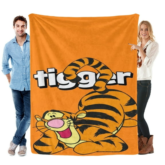 Throw Blanket for Winnie the Pooh Tigger Bed Couch Flannel Blanket for Kids Boys Girls Gifts Soft Warm Home Decor 30x40 Inch