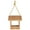 Natural Teak, variant on Birds Choice Modern Farmhouse Small Hopper Hanging Bird Feeder, Driftwood