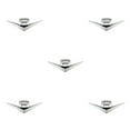 thumbnail image 1 of Transemion Car Sticker Emblem Easy Installation And Cool Style Easy To Install Zinc Alloy Accessories For Car V8 Badge Decal V6：Silver 5Set, 1 of 6