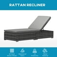 thumbnail image 4 of Outsunny Outdoor Lounge Chair, Patio Lounge Chair with Reclining Back, 4 of 10