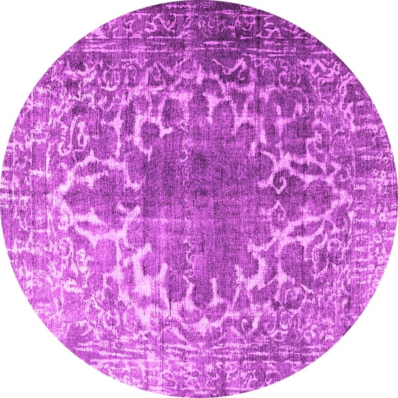 Ahgly Company Indoor Round Persian Pink Traditional Area Rugs, 6' Round
